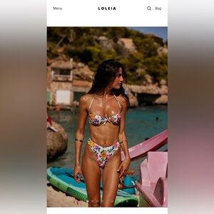 New Loleia Mama Rosas Swim Bikini Top